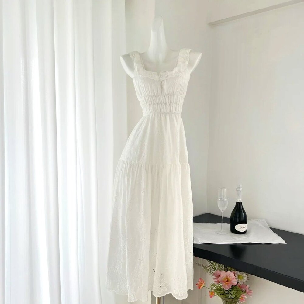 Amalia Sleeveless Off Shoulder A-Line Dress